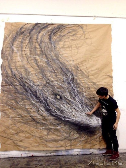 墙壁3D绘画图片